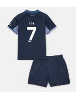 Tottenham Hotspur Son Heung-min #7 Venkovní dres pro děti 2023-24 Krátký Rukáv (+ trenýrky)